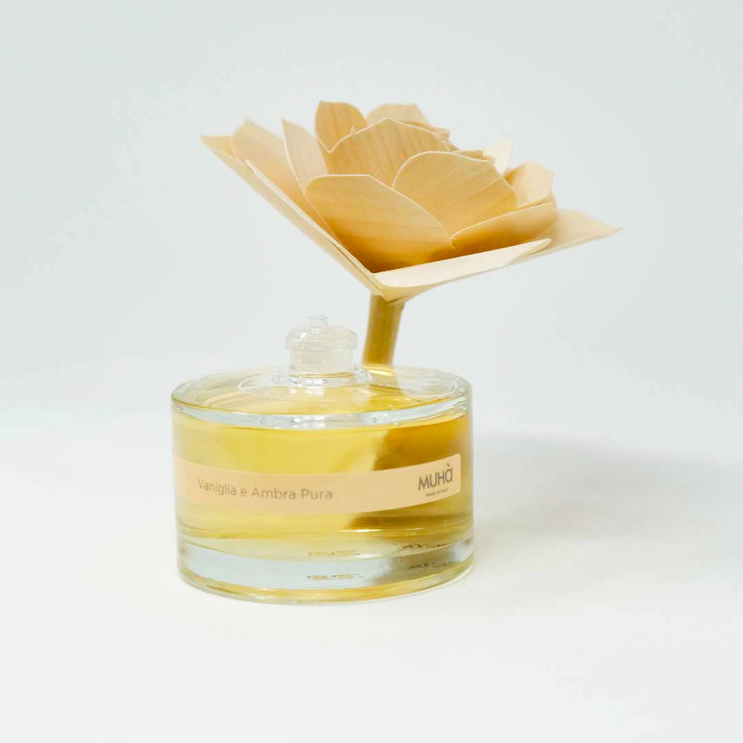 Muhà - Profumatore d'ambiente Rose Diffuser vaniglia e ambra pura 50 ml