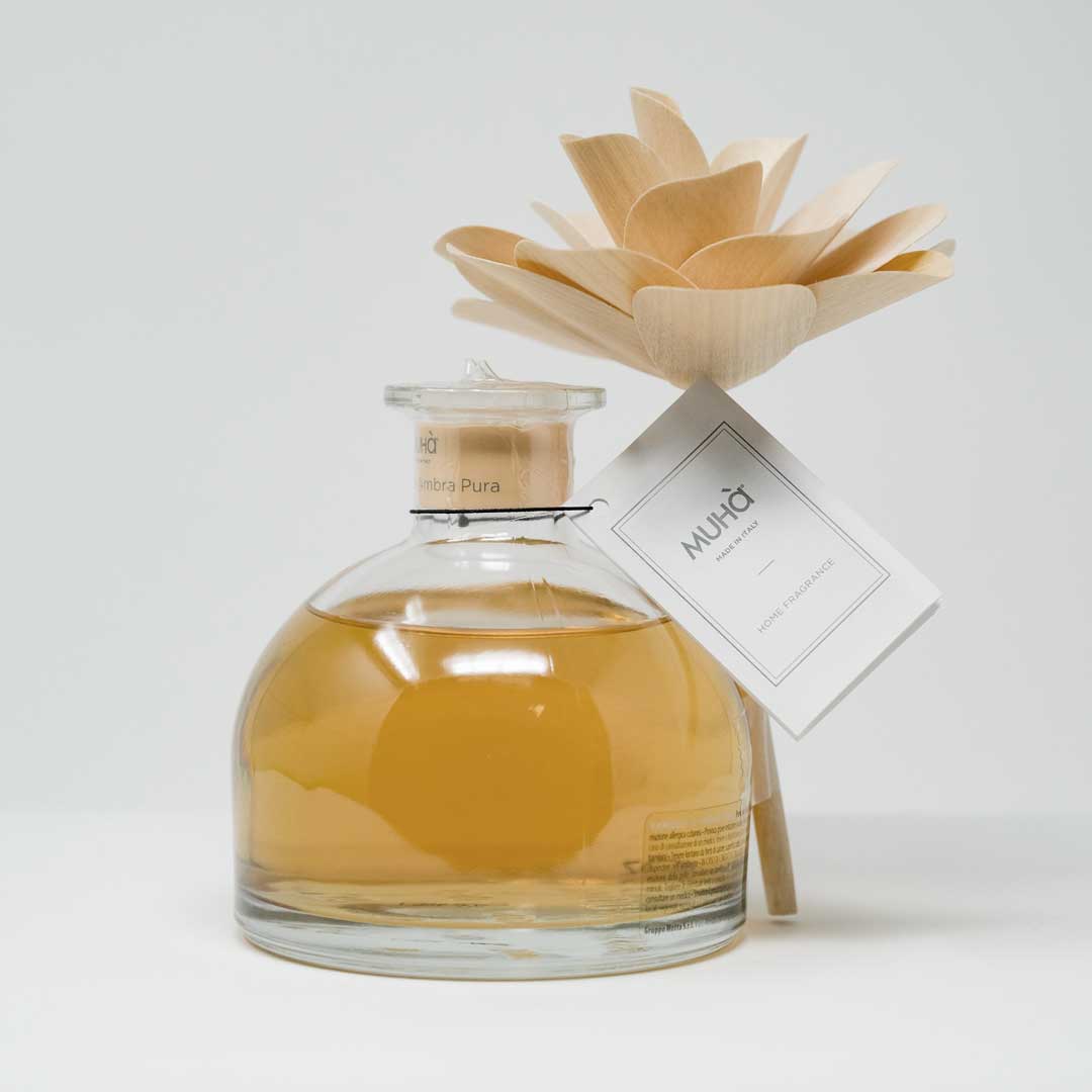 Muhà - Profumatore d'ambiente Flower Diffuser vaniglia e ambra pura 200 ml