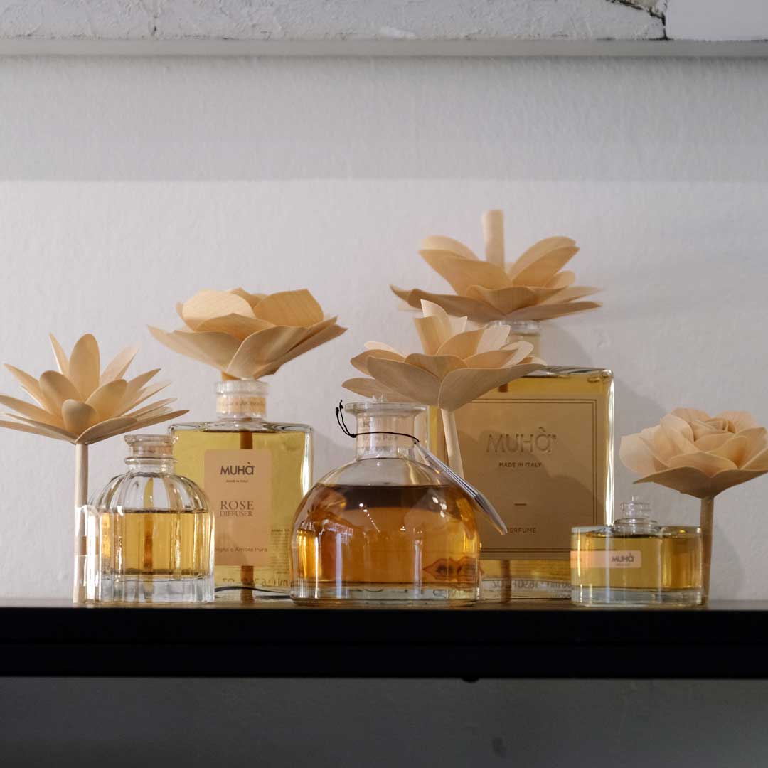 Muhà - Profumatore d'ambiente Flower Diffuser vaniglia e ambra pura 500 ml
